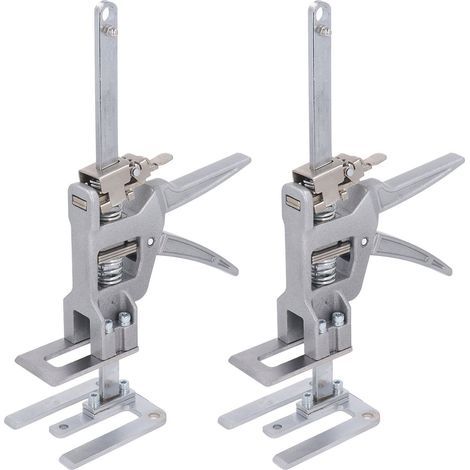 Jack for installing cabinet doors and wooden panels - Hand-operated lifting arm to save labor - Height regulator - Hand lifting tool (1/5)