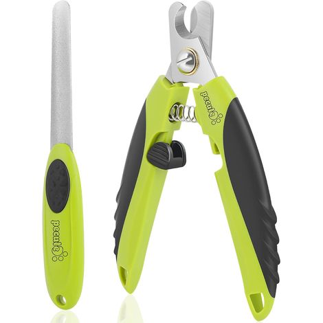 Coupe-ongles 2 en 1 pour animaux de compagnie avec lime à ongles intégrée - convient aux chiens et chats de grande,petite taille. (1/5)