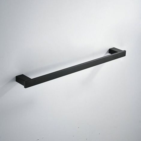 Porte-serviettes Salle de Bain, Acier Inoxydable, 40cm Barre Porte-serviette, Noir, BA8003B-40 (1/4)