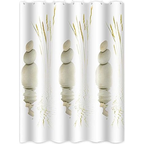 Tenda da doccia, 180 x 180 cm, antimuffa, impermeabile, lavabile, poliestere, impermeabile (1/4)