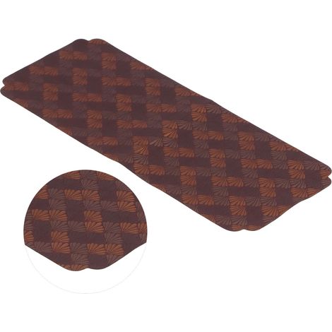 Platzsets im chinesischen Stil, gestrickte Stickerei, Teeservice-Platzsets für Zuhause, Teehaus, Kaffeefarben, Fächerblätter (1/5)
