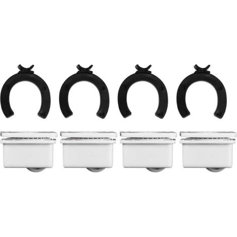 Bardusch-4 rouleaux adhésifs mini pivotants 360° avec frein, pour poubelle, rangement cuisine et petits appareils (1/5)