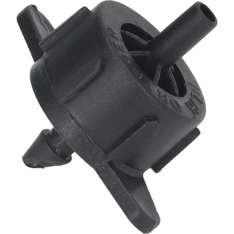 Lot de 100 Goutteur, Débit 4L/h, Compensation Pression, Tuyau 4mm, PP Noir, Grand Terrain