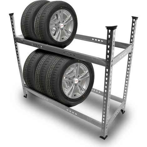 Bituxx Reifen Standregal Reifenregal Reifenständer Reifenhalter Reifenaufbewahrungssystem Reifenlagerregal Reifenablage bis zu 8 Räder 120 x 47 x 102 cm