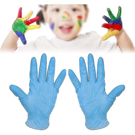 Einweg-Nitrilhandschuhe für Kinder (20 Stück/100 Stück), DIY-Schutzhandschuhel--