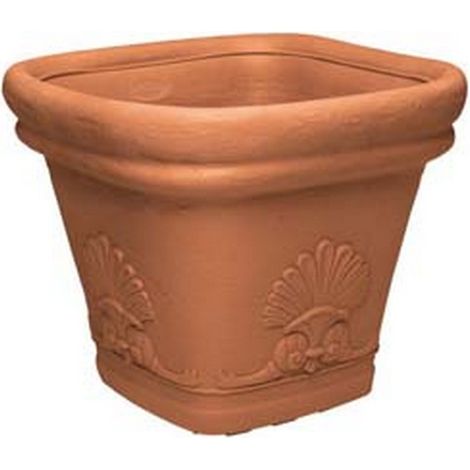 1PZ VASO ZEUS QUADRO FESTONATO  - 30, cm.31x31 h.28