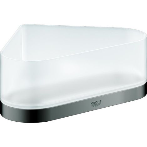 Etagère de douche d'angle SELECTION avec support graphite dur