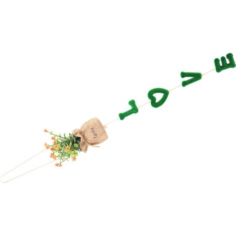 Plante artificielle en pot suspendue au mur, petite plante décorative pour la maison et le jardin, artisanat décoratif (1/5)
