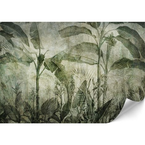Carta da parati standard in tessuto non tessuto - 100 x 70 cm - stile giungla urbana - natura Carta da parati premium in tessuto non tessuto - 150 x 105 cm - stile giungla urbana - natura
