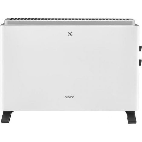 Radiateur convecteur électrique 2000W OCEANIC - 3 puissances - Mobile - Blanc (1/5)