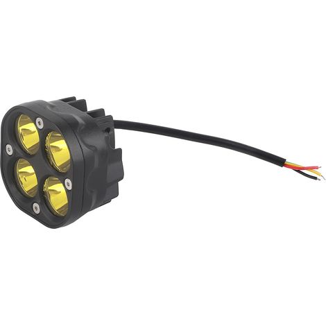 Lot de 2 projecteurs LED de travail, 2 modes d'éclairage, haute luminosité, étanches IP68, pour SUV, quads et camions tout-terrain (9-24 V CC). (1/5)
