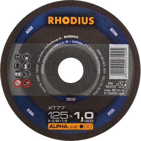 RHODIUS XT77, 100 Stück, 125 x 1,0 mm, Trennscheibe (1/3)