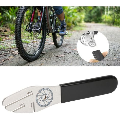 Clé de réglage pour disque de frein vélo en acier inoxydable - Outil d'ajustement et d'alignement des plaquettes (1/5)