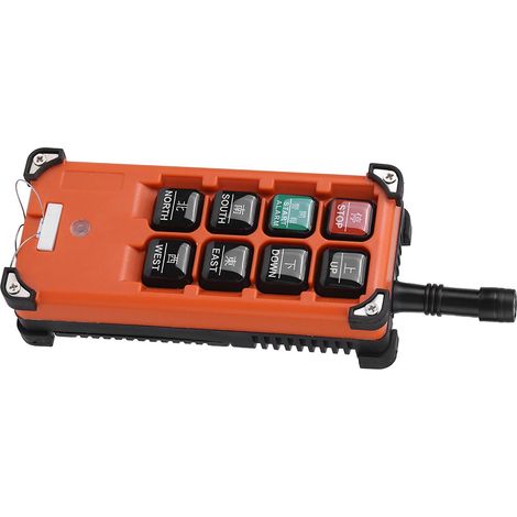 Palan 24 V CC, bloc couronne, système de radiocommande à 1 vitesse, ensemble télécommande et récepteur (1/5)