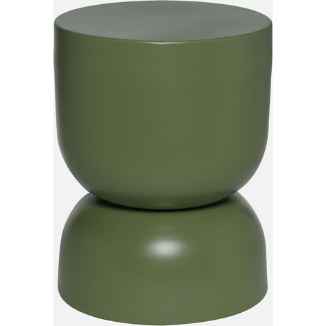 Mesa auxiliar, rincón de sofá, Mesita metal Ø32 x H42cm