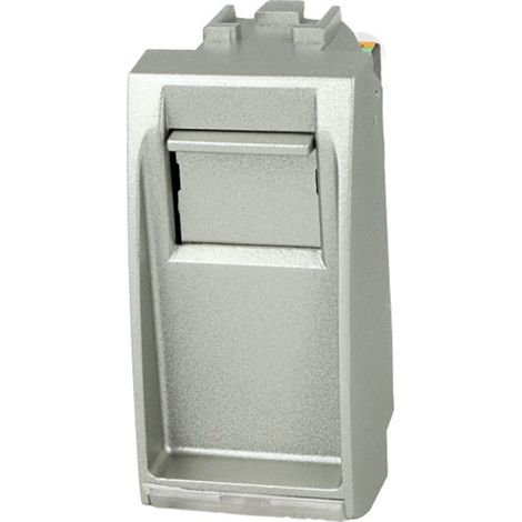 Presa Dati RJ45 CAT5E Silver Tech Con Coperchio Compatibile Bticino Living SD49790T (1/3)