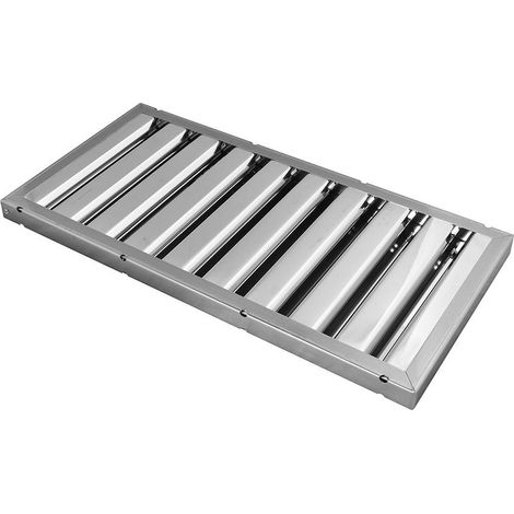 Filtro de láminas 250x500x25mm para campana extractora de hostelería (1/2)