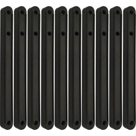 (noir, 180 mm)Glissières de tiroir en plastique, rails de guidage de boîtier de tiroir en plastique, rails de guidage d'armoire glissières, pour tiroir de meubles (1/5)