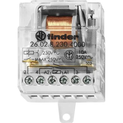Conmutador modular Finder 26.02.8.024.4000 2500 VA 10A