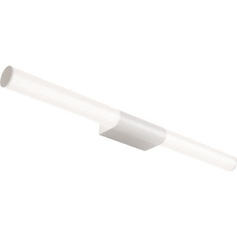 Sticks Lampada da parete e soffitto a LED 23W in alluminio bianco opaco, 71 cm di lunghezza, diffusori in policarbonato, IP54, orientabile, CRI 90 (1/2)