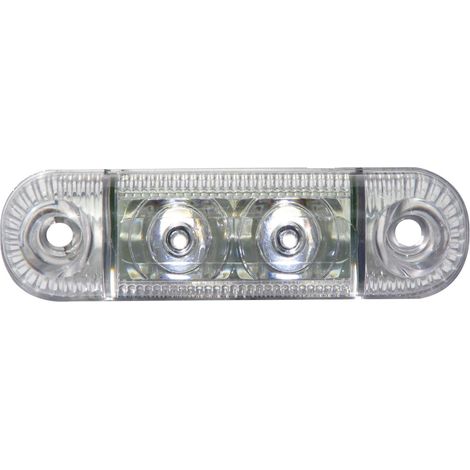 SecoRüt Umriss-Markierungsleuchte  Markierungsleuchte seitlich 12 V, 24 V Weiß Klarglas