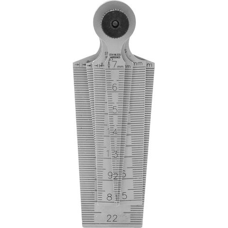 Calibrador cónico de acero inoxidable para un ajuste preciso: de 1 a 29 mm, ideal para mediciones de espaciado técnico.