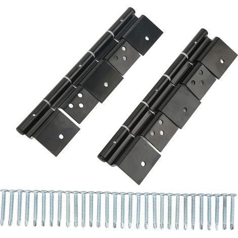 Kit de Charnière à Friction pour Porte d'Entrée RV - Acier Allié Noir - pour Camping-Car, Caravane et Véhicule de Loisirs (1/5)