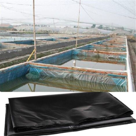 Csparkv – Bâche de bassin polyéthylène haute densité 2 m x 3 m – Couleur noire – Pour bassins à poissons et jardins aquatiques