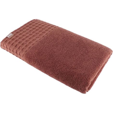 Serviette de bain 90x150 cm 100% coton - ambre - Tendance