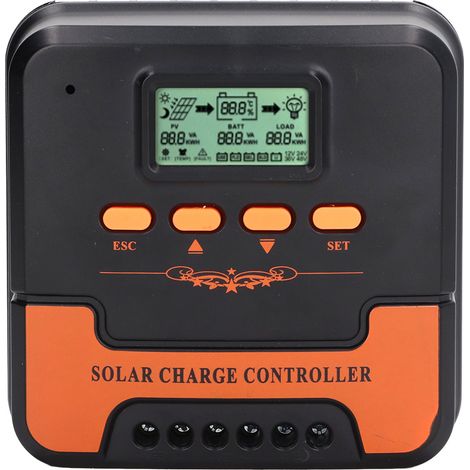 Solarladeregler 12V/24V MPPT LCD-Display 5V/3A USB-Ausgang Solarladeregler CM-D10 10A (1/5)