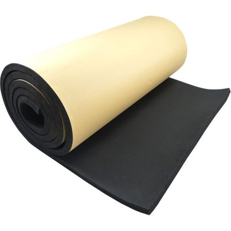 Mousse acoustique d'insonorisation pour voiture, mousse anti-bruit auto-adhésive en coton, isolante acoustique nid d'abeille, 2 rouleaux 50 cm x 50 cm, épaisseur 3 mm (1/4)