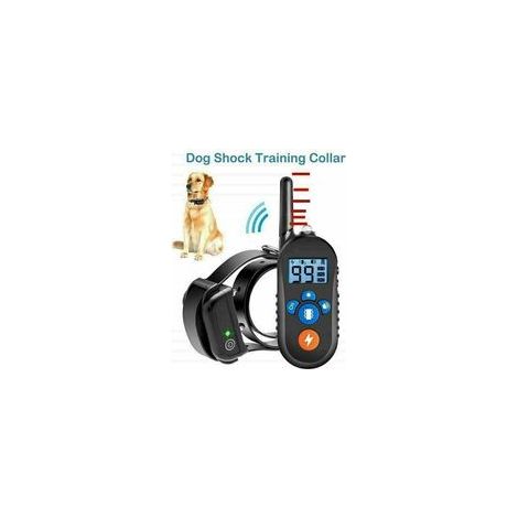 Collier anti-aboiement rechargeable 3 modes (vibration, choc, bip), portée 800 m, noir – (1/4)