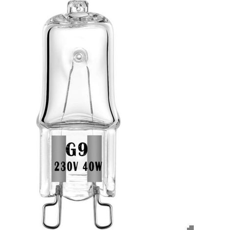 Lot de 4 Ampoule halogène G9 Pour Four Oven 40W 230V Ampoule à Tolérance de 300°C [Classe énergétique G] (1/4)