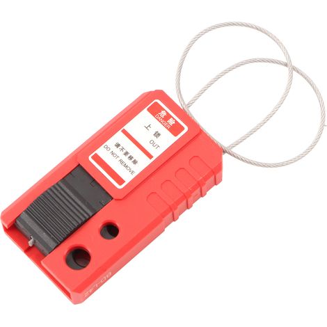 Câble de consignation réglable en acier inoxydable avec isolation électrique pour la maintenance des arrêts. (1/5)