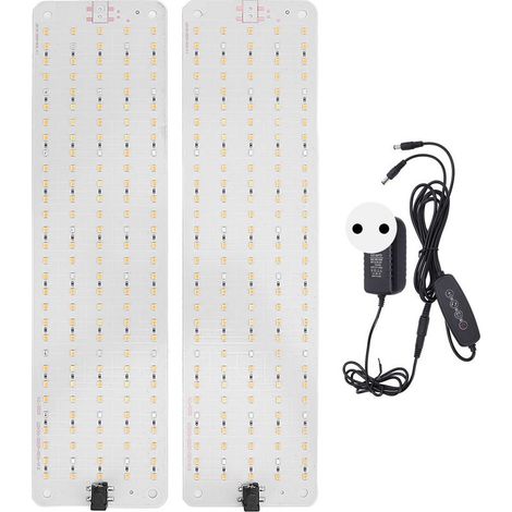 Lampe de croissance 12V, panneau LED multifonctionnel, 6 niveaux de luminosité, pour bureau et maison, prise ue. (1/5)