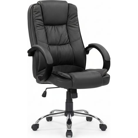 Poltrona Direzionale Ergonomica Altezza Regolabile Ufficio Studio nero