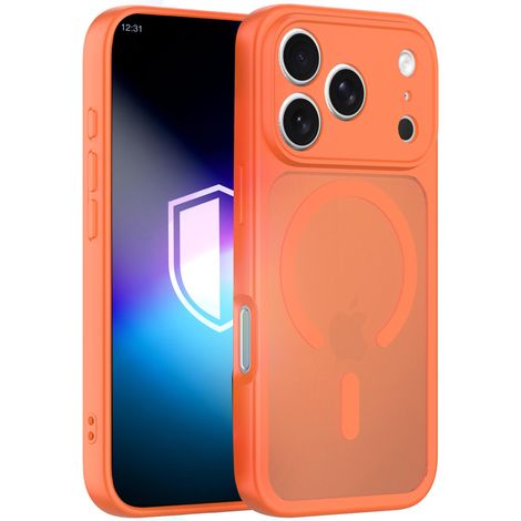 Custodia Apple iPhone 17 Pro - 3mk Misty MagCase Arancione (1/5)