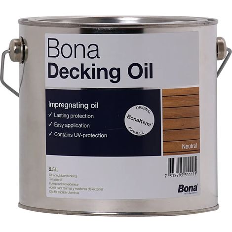 BONA Decking Oil 2,5 Liter Neutral Terrassenöl