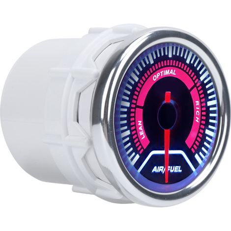 Témoin Rapport Air/Carburant 2 en 1, Écran LED Haute Précision, Jauge AFR Universelle 12V pour Voiture, Bateau, Moto (1/5)