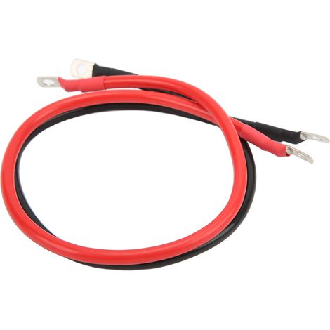 Cable flexible de PVC impermeable de 8 AWG rojo/negro para inversor de batería de vehículos, embarcaciones y energía solar (2 unidades)