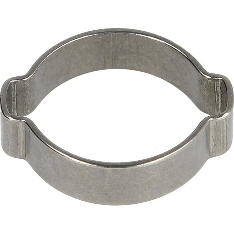 Collier 2 oreilles,  inox, W4 ouverture de serrage 15-18 mm
