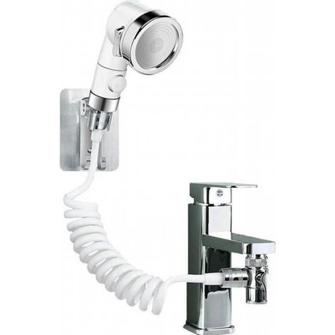 Douchette Pour Lavabo - Tuyau Télescopique 1 M - 3 Modes De Jet - Compatible Robinet Standard G1/2 - Kit Complet ×1 (1/5)