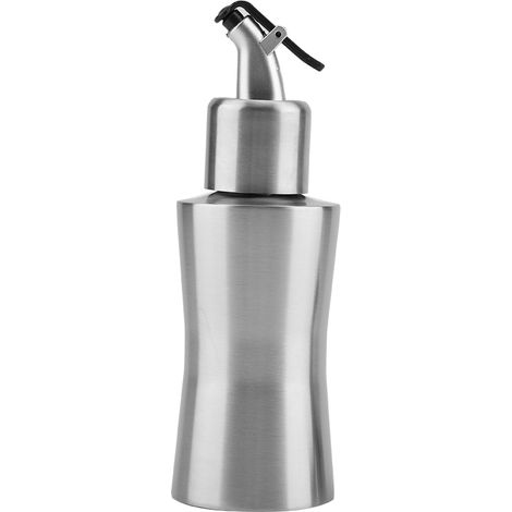 Bouteille D'Huile En Acier Inoxydable 220ml Distributeur De Sauce Et Vinaigre Anti-Fuite Pour Cuisine - 1 Pièce (1/5)