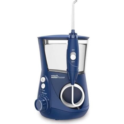 Hydropulsator Fixe WATERPIK Ultra Professionell WP-663 - Pulsationen 1250 - Kapazität 90s - 7 Aufsätze - Blau