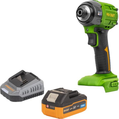 Avvitatore a impatto a batteria Procraft PS22bb 20 V 230 Nm 1/2" Brushless + 1x batteria 4,0 Ah + caricabatteria