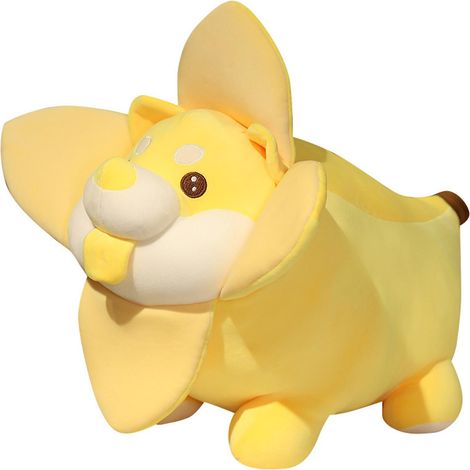 Coussin en peluche douce en forme de banane - Confortable et original avec rembourrage en coton PP (1/4)