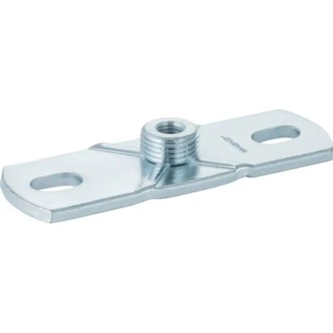 Geberit Mepla Placa base rectangular, de dos orificios, con manguito roscado M10 / G 1/2", 362.851.26.1