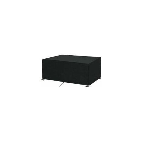 Housse Table Jardin Rectangulaire Housse Imperméable 250x150x90cm pour Meubles de Jardin Housse de Protection pour Salon de Jardin Bâche Bâche Meuble Extérieur Coupe-Vent,Anti-UV 250x150x90cm,- Crezuo (1/4)