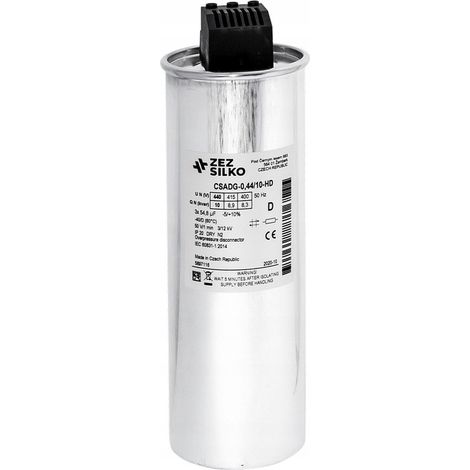 Condensador ZEZ-Silko 10kvar 440V Cn=3x54.8μF In=3x13.1A