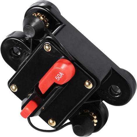 Porte-fusible réarmable de disjoncteur 50 A - 100 A pour voiture ou bateau, étanche, 12-24 V, neuf, 50 A (1/5)